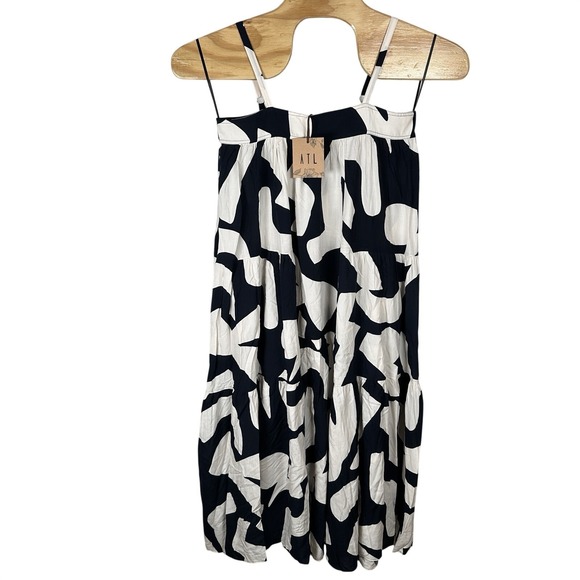 Anthropologie Dresses & Skirts - NEW Abel the Label Anthropologie Navy Blue Cream Abstract Maxi Dress Small Boho